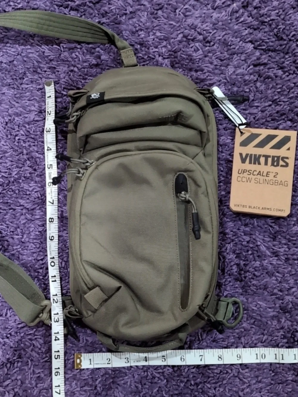 The Vitos Upscale 2 Sling Concealed Carry Tactical Bag NWT